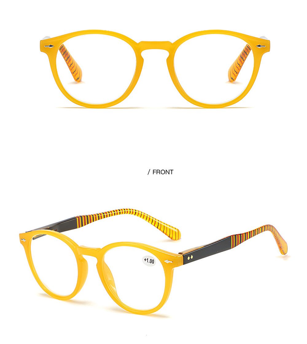 PACIEA Lesebrille Damen Herren Rundrahmen Mehrfarbig Anti Blaulicht