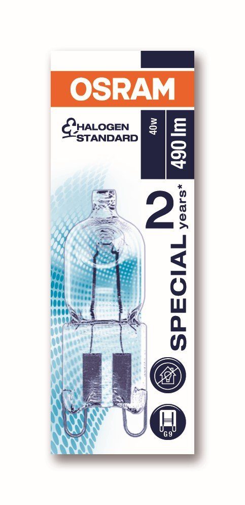 Ledvance Halogenlampe HALOPIN OVEN, G9, 1 St., Warm weiß, Mittlere Lebensdauer: 2.000 h