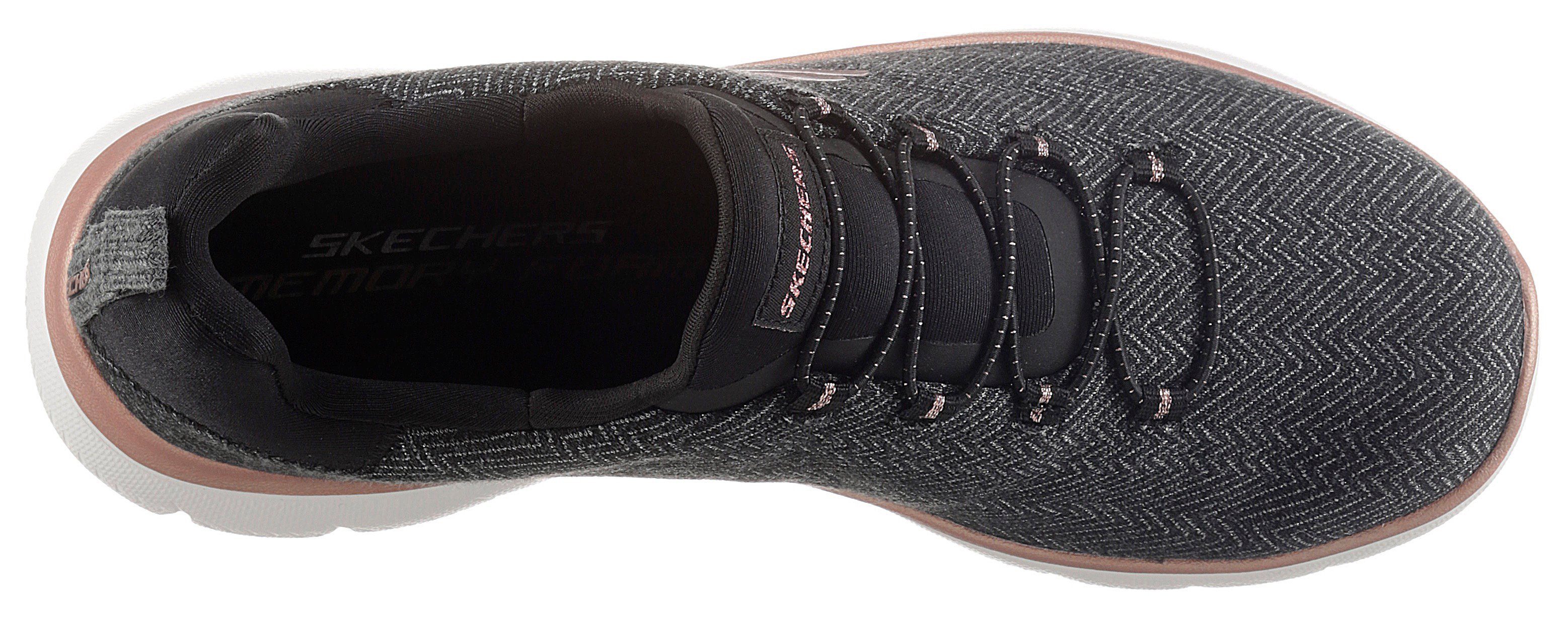 Foam Skechers schwarz-meliert SUMMITS Slip-On Sneaker Memory mit