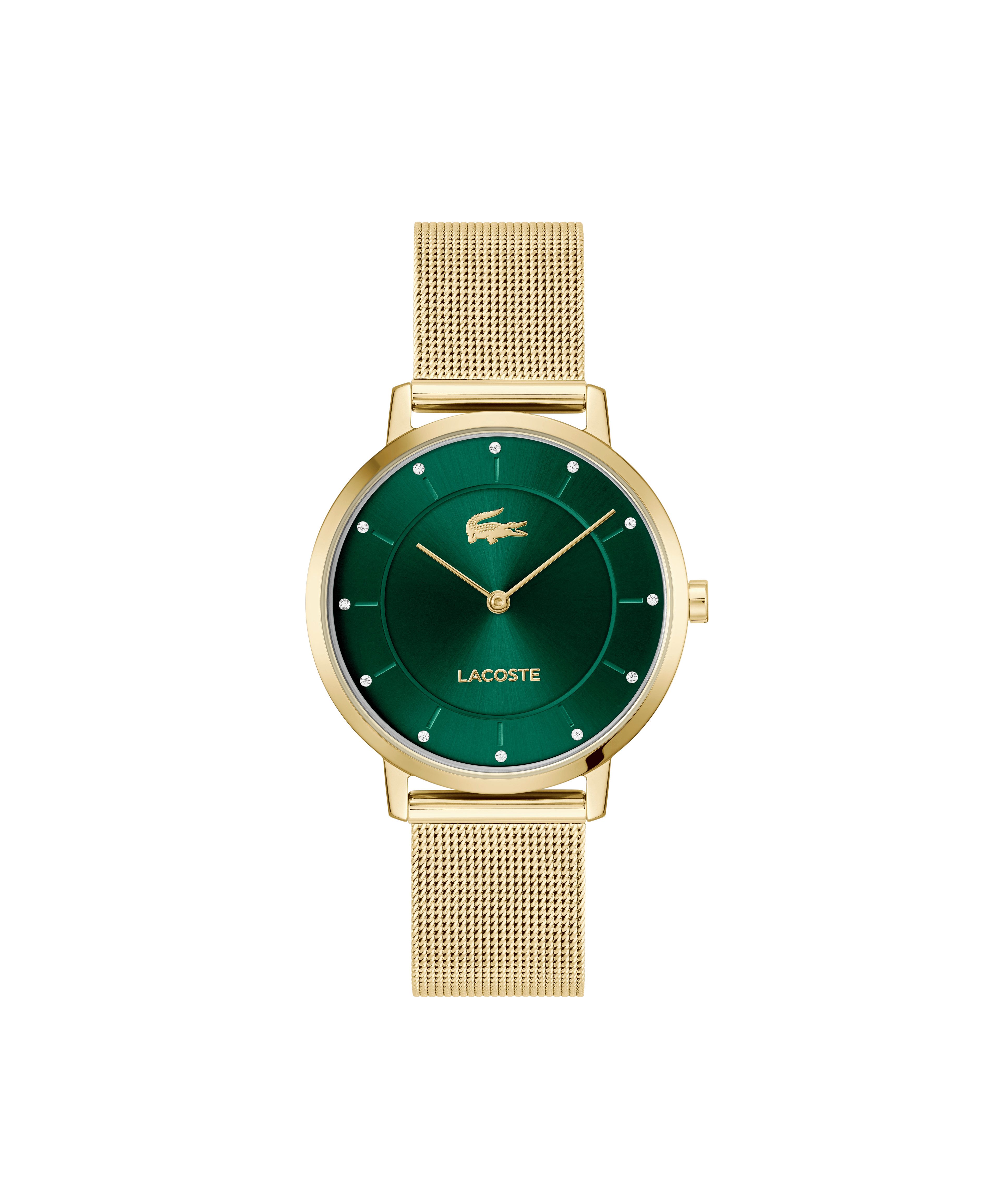 Lacoste Quarzuhr CROCORIGIN 2001475, Armbanduhr, Damenuhr, Edelstahlarmband günstig online kaufen