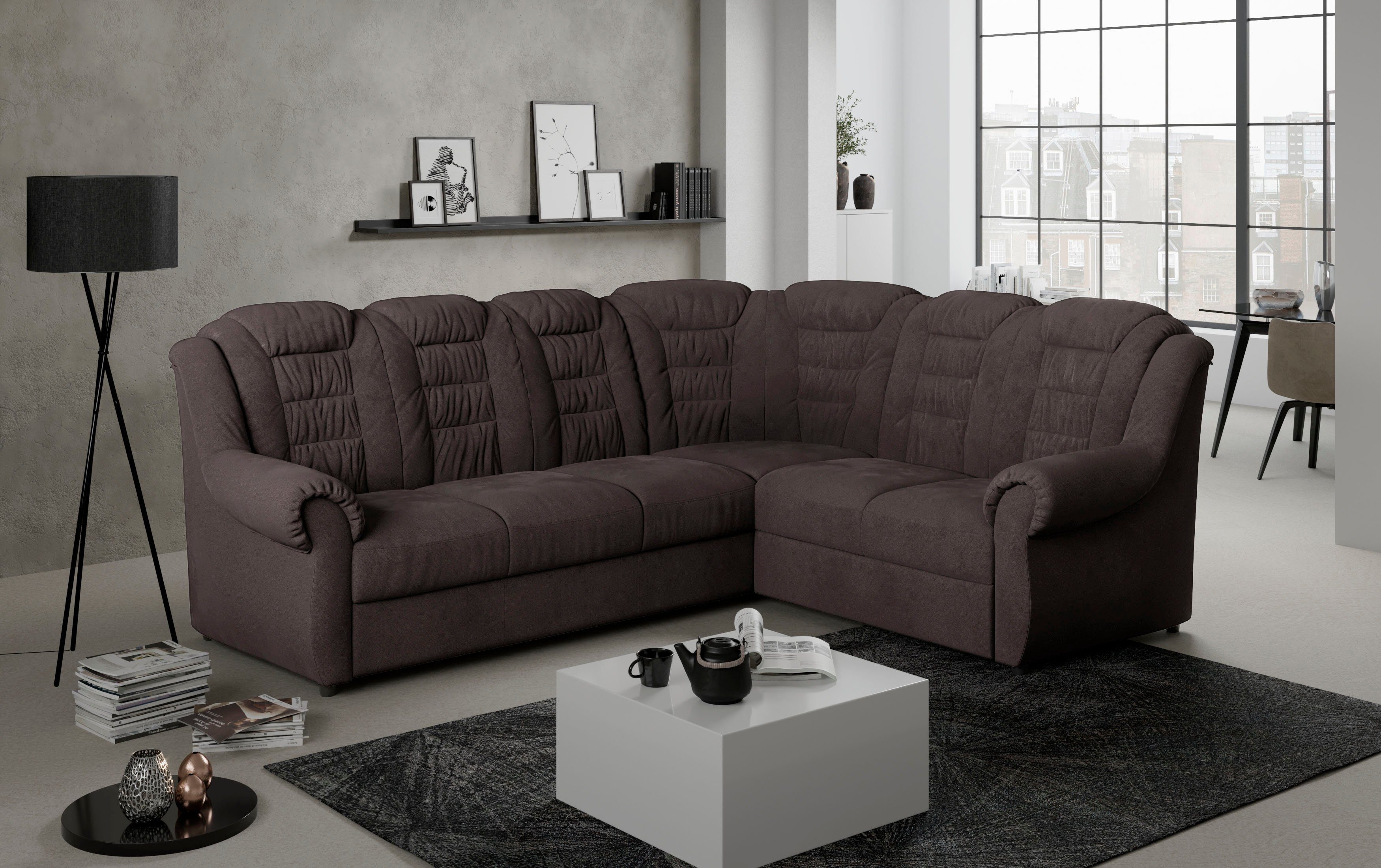 Home affaire Ecksofa Boston L-Form, mit günstig online kaufen