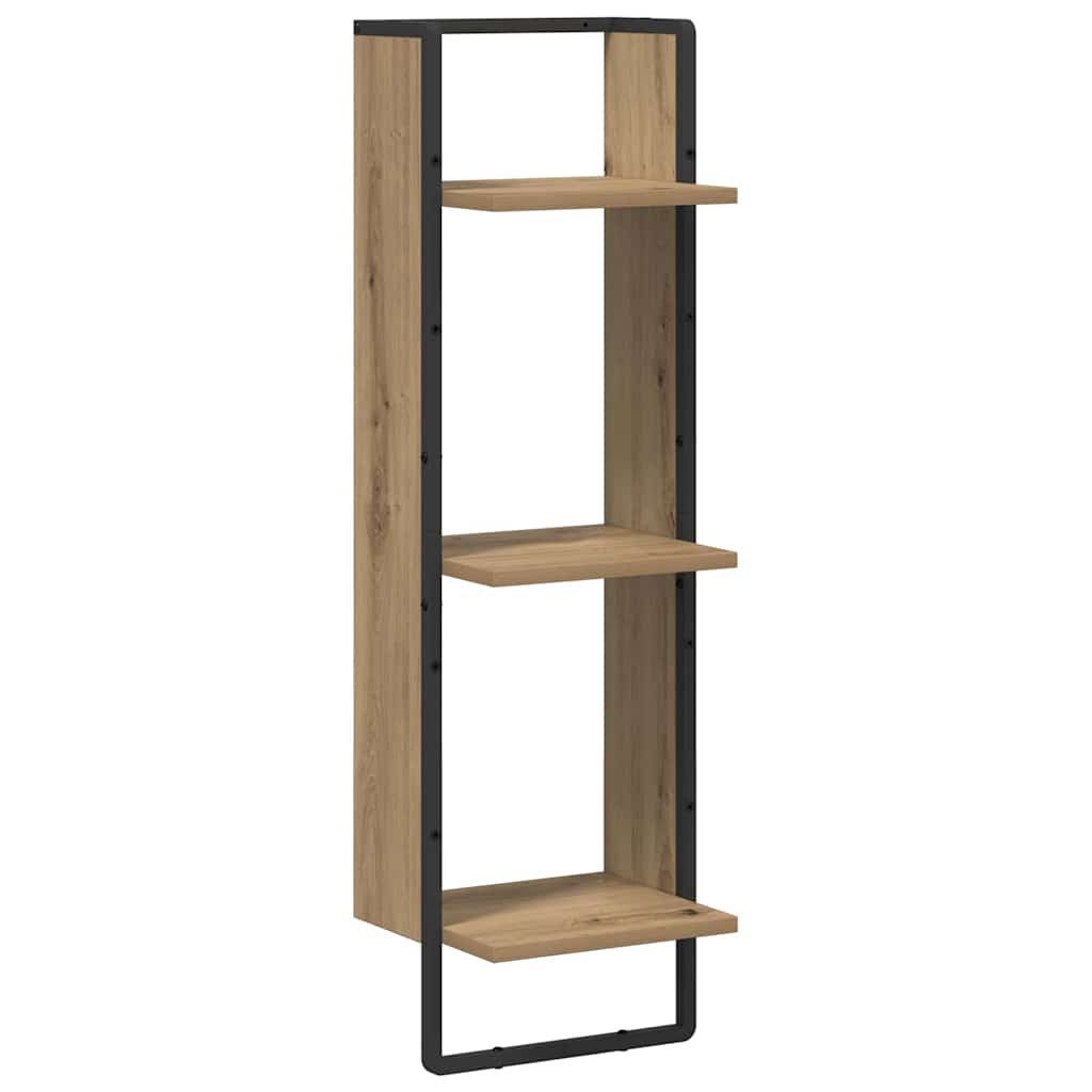 vidaXL Regal Wandregal Artisan-Eiche 30 x 25 x 100 cm Holzwerkstoff, 1-tlg. günstig online kaufen