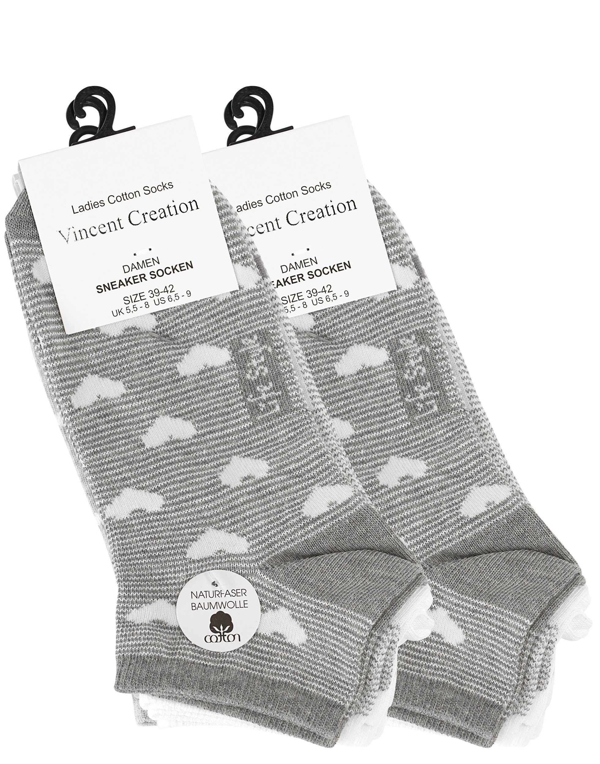 Vincent Creation® Sneakersocken (8-Paar) in angenehmer Baumwollqualität – Bild 2 von 5
