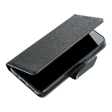 cofi1453 Smartphone-Hülle Buch Tasche "Fancy" für Nokia X30 Handy Hülle Schwarz