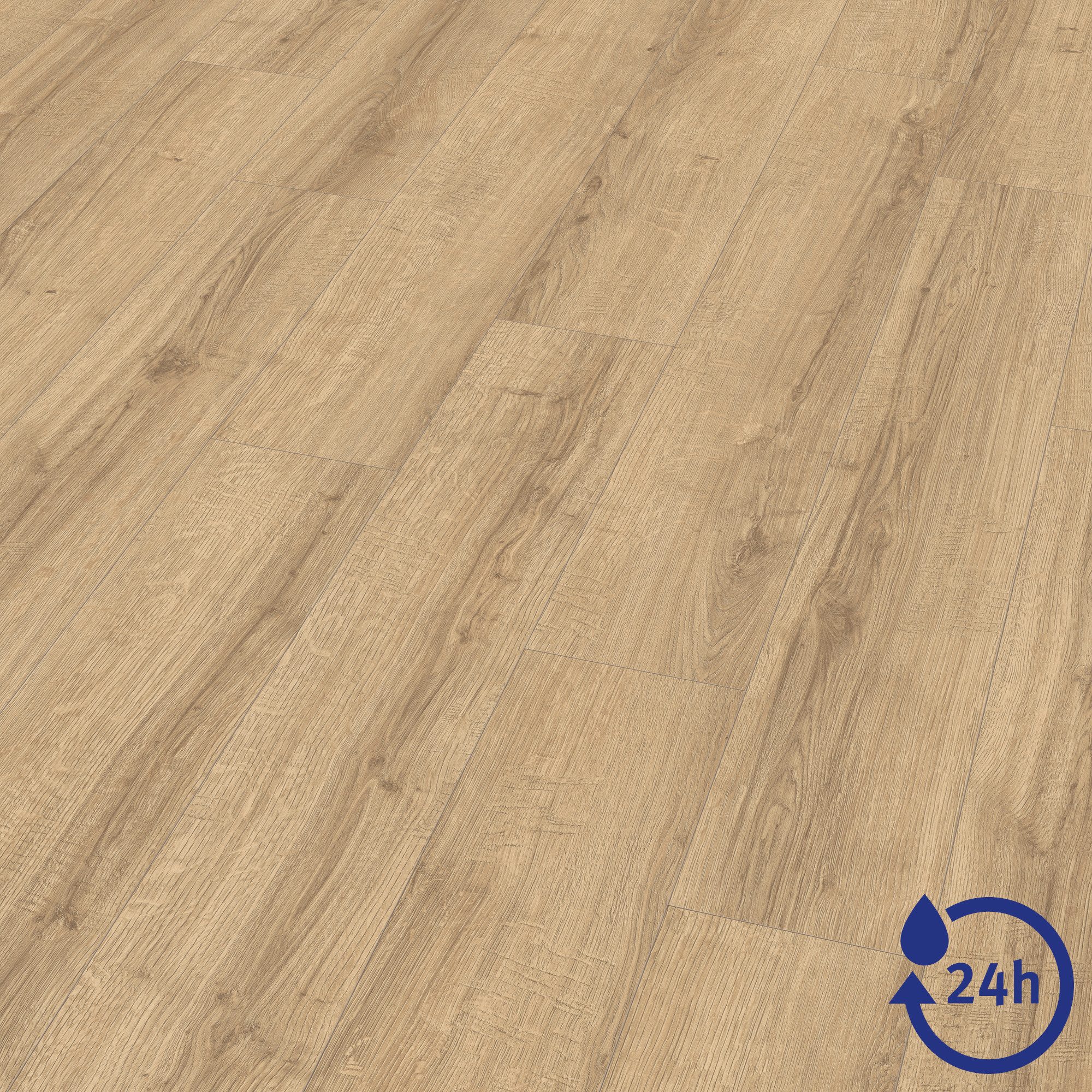 EGGER Laminat Laminat NatureSense Aqua EL2405 Sherman Eiche hellbraun, (10mm, 1,746qm), Wasserbeständig & Praktisch