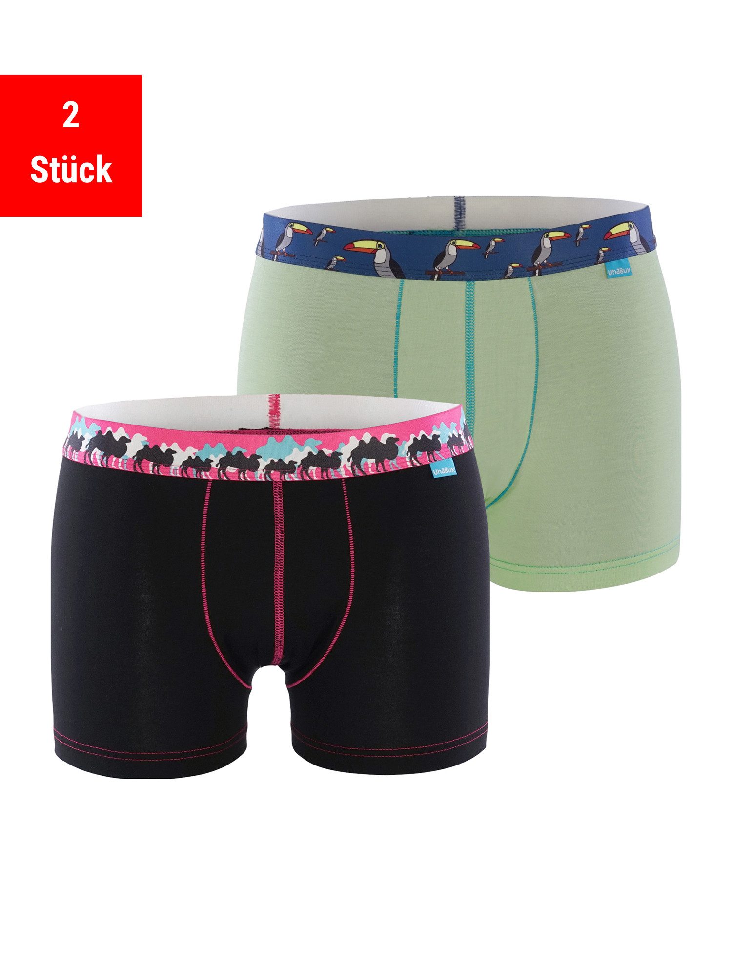 UnaBux Retro Pants Boxer Briefs TUCAN DANDY / FIVE FINGERS (2-St)