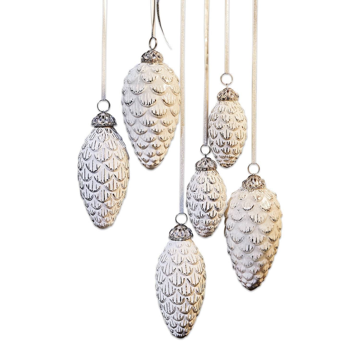 Mirabeau Christbaumschmuck Weihnachtsschmuck 6er Set Éva antikweiß, none