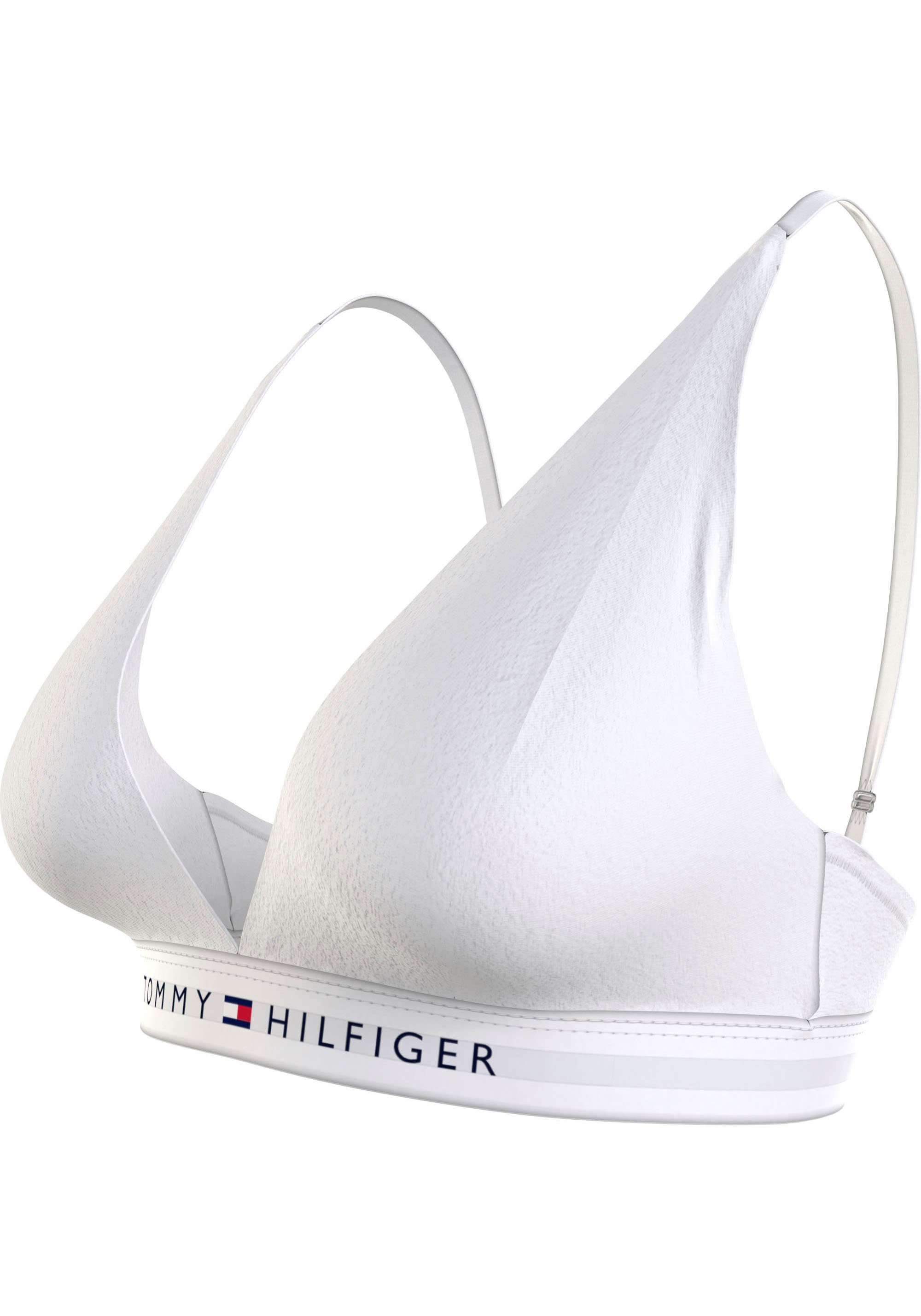 Tommy Hilfiger Bralette-BH White UNLINED Markenlabel TRIANGLE Tommy mit Hilfiger Underwear