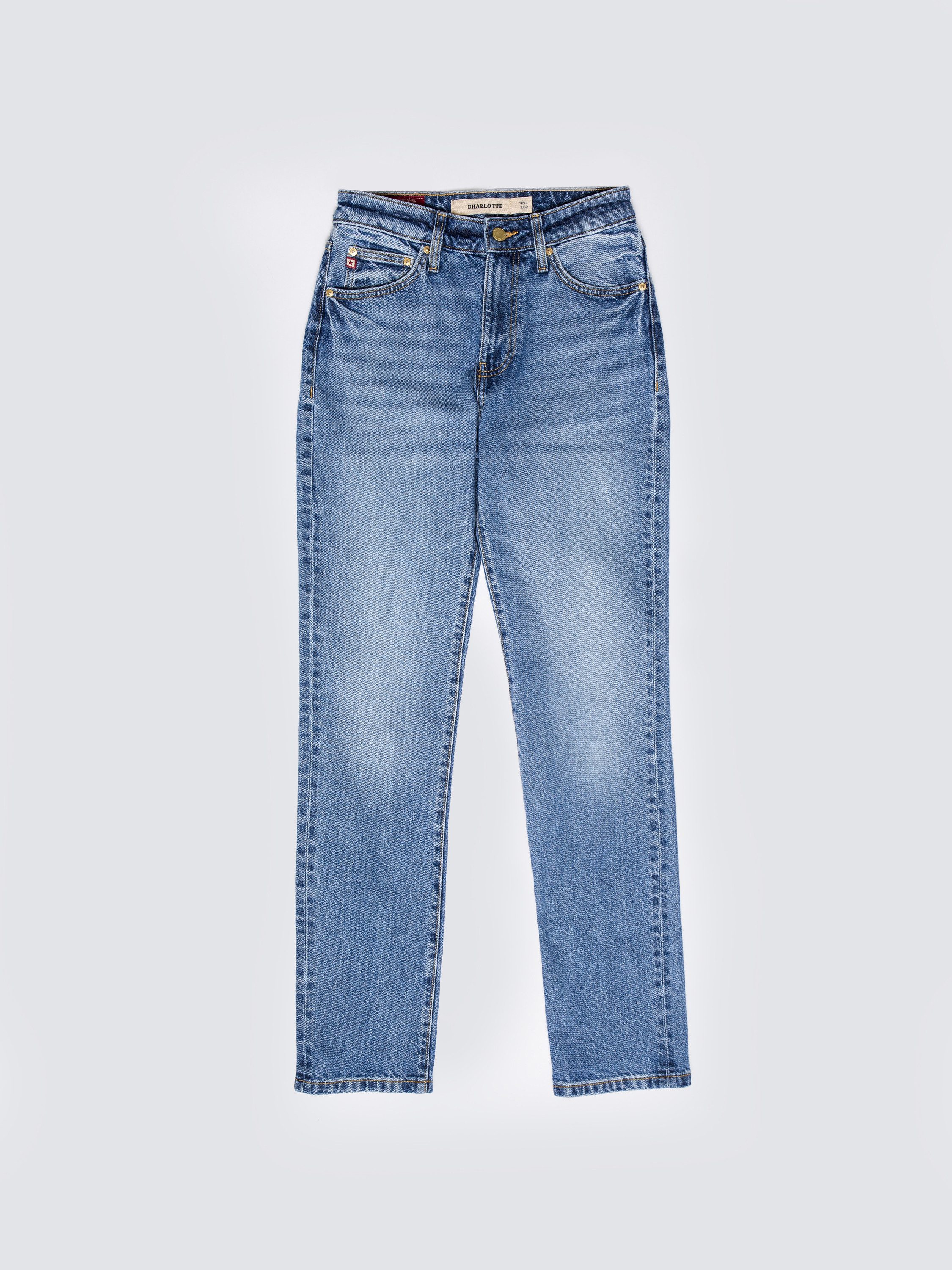 BIG STAR Straight-Jeans CHARLOTTE hohe Leibhöhe