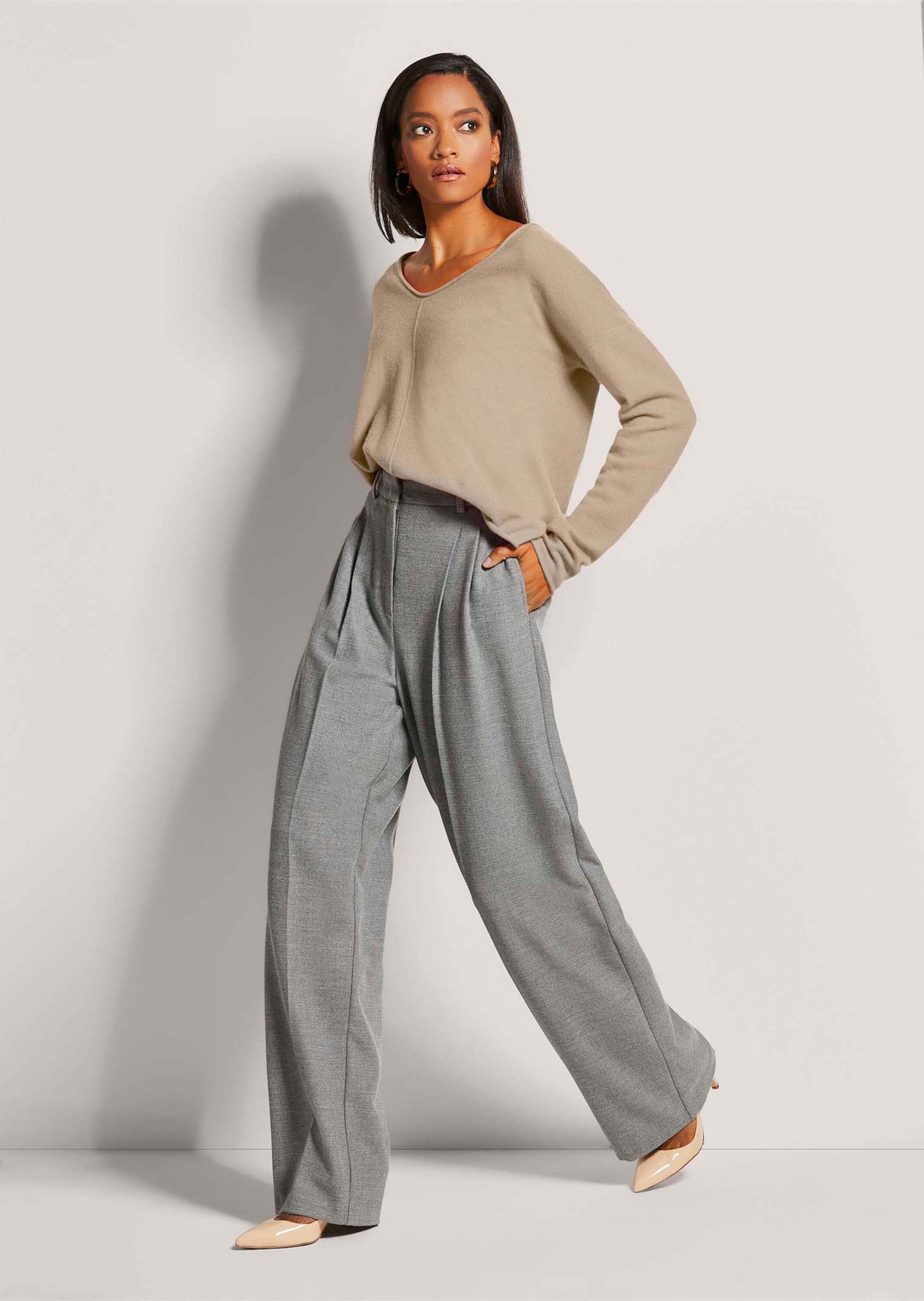 MADELEINE Bundfaltenhose Weite Bundfaltenhose mit Formbund Palazzohose mit günstig online kaufen