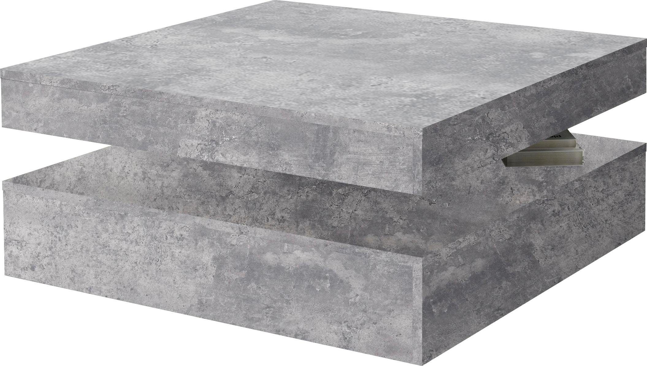 FORTE Couchtisch, mit Funktion, drehbare Tischplatte, Breite ca. 78x78 cm günstig online kaufen