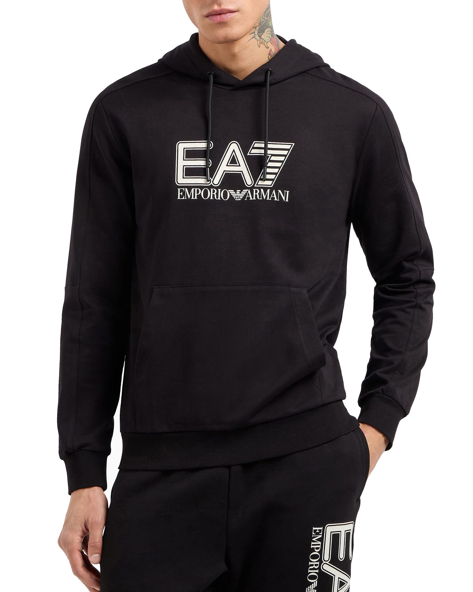 Emporio Armani Kapuzensweatshirt Regular Fit Hoodie günstig online kaufen