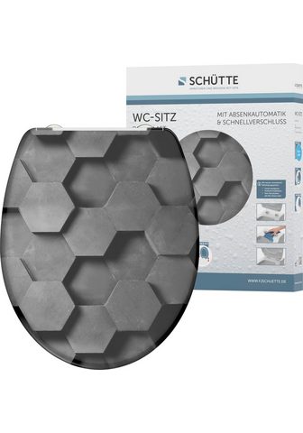 Schütte Schütte WC-Sitz »Grey Hexagons« Duropl...
