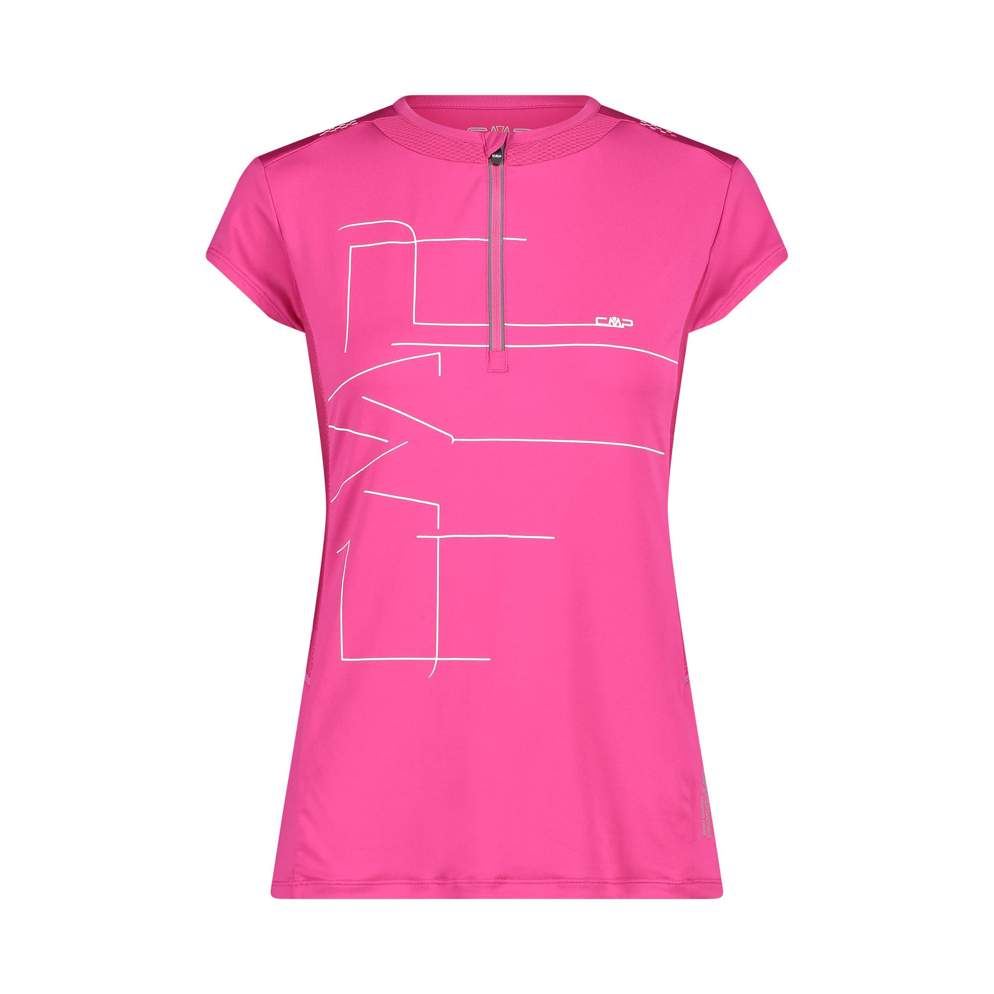 CMP T-Shirt CMP Damen Radsportshirt WOMAN T-SHIRT HALF ZIP 31C7836