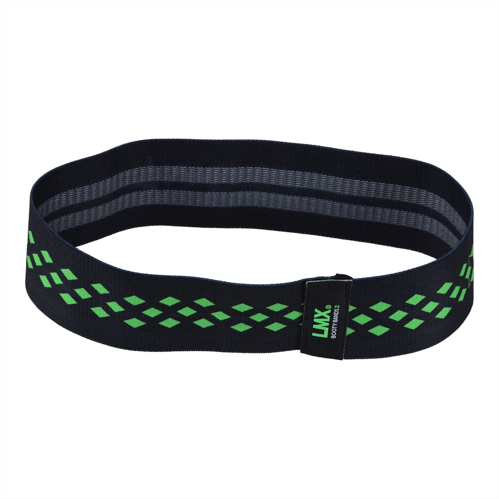 Lifemaxx Trainingsband Lifemaxx LMX Booty Band Medium Schwarz mit grünem Logo
