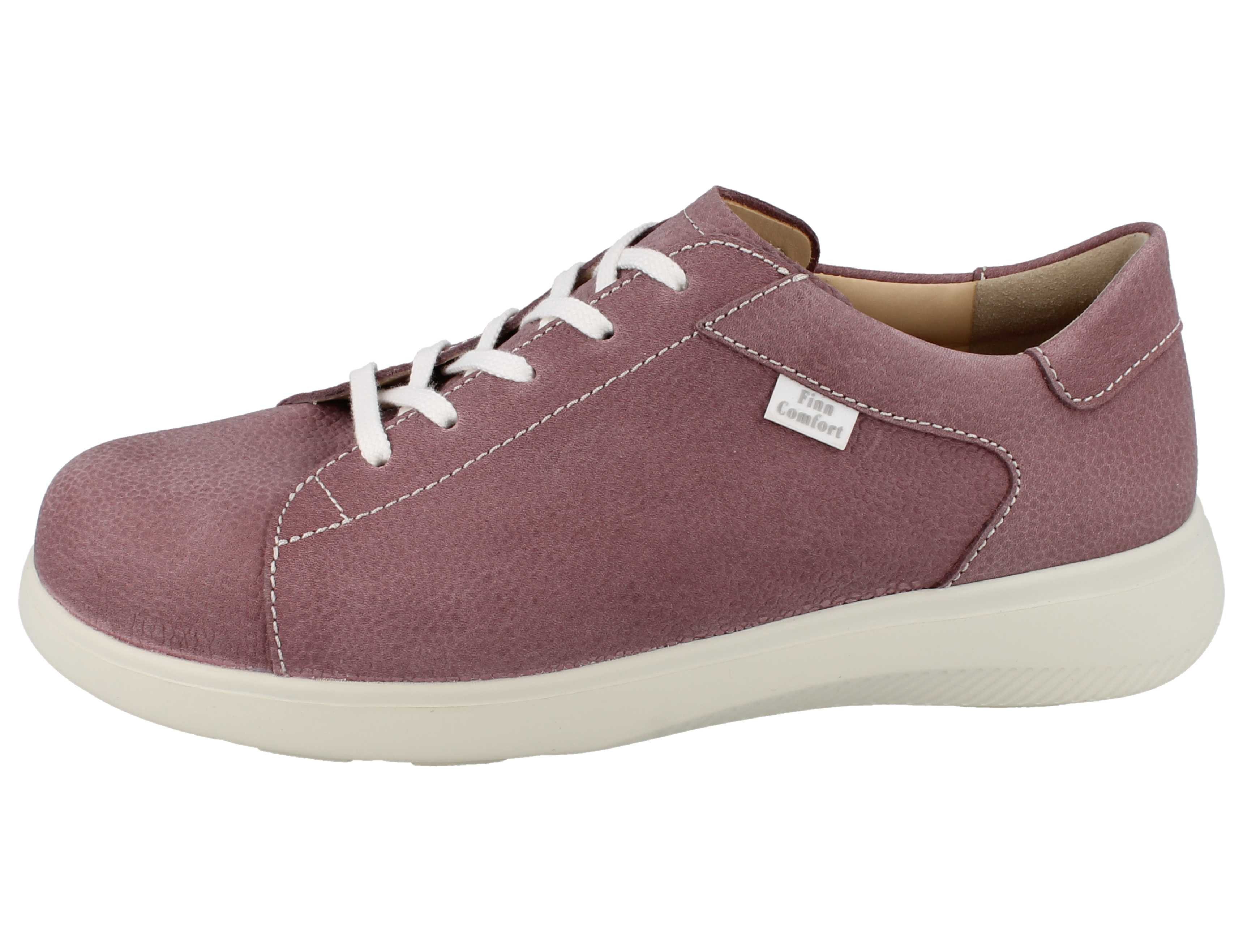 Finn Comfort FINN COMFORT Oakland Damen Halbschuhe mit Reißverschluss rose Schnürschuh Wechselfußbett