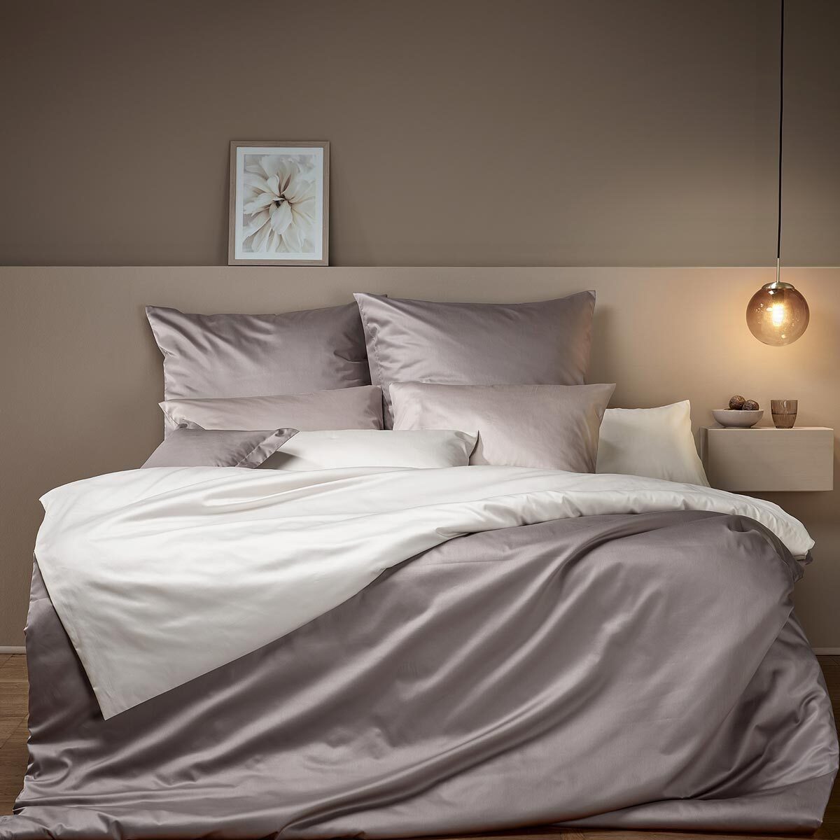 Curt Bauer Bettwäsche Uni, Mako Satin, 2 teilig günstig online kaufen