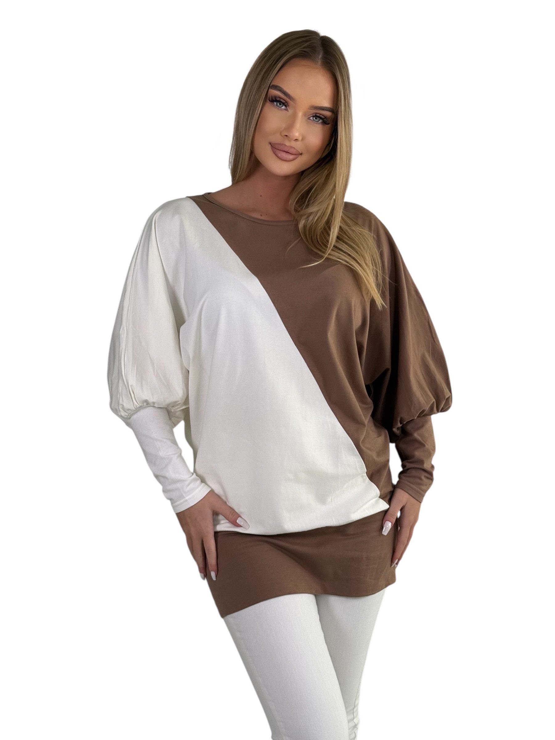 Mississhop Langarmshirt Bluse Tunika Longshirt mit günstig online kaufen