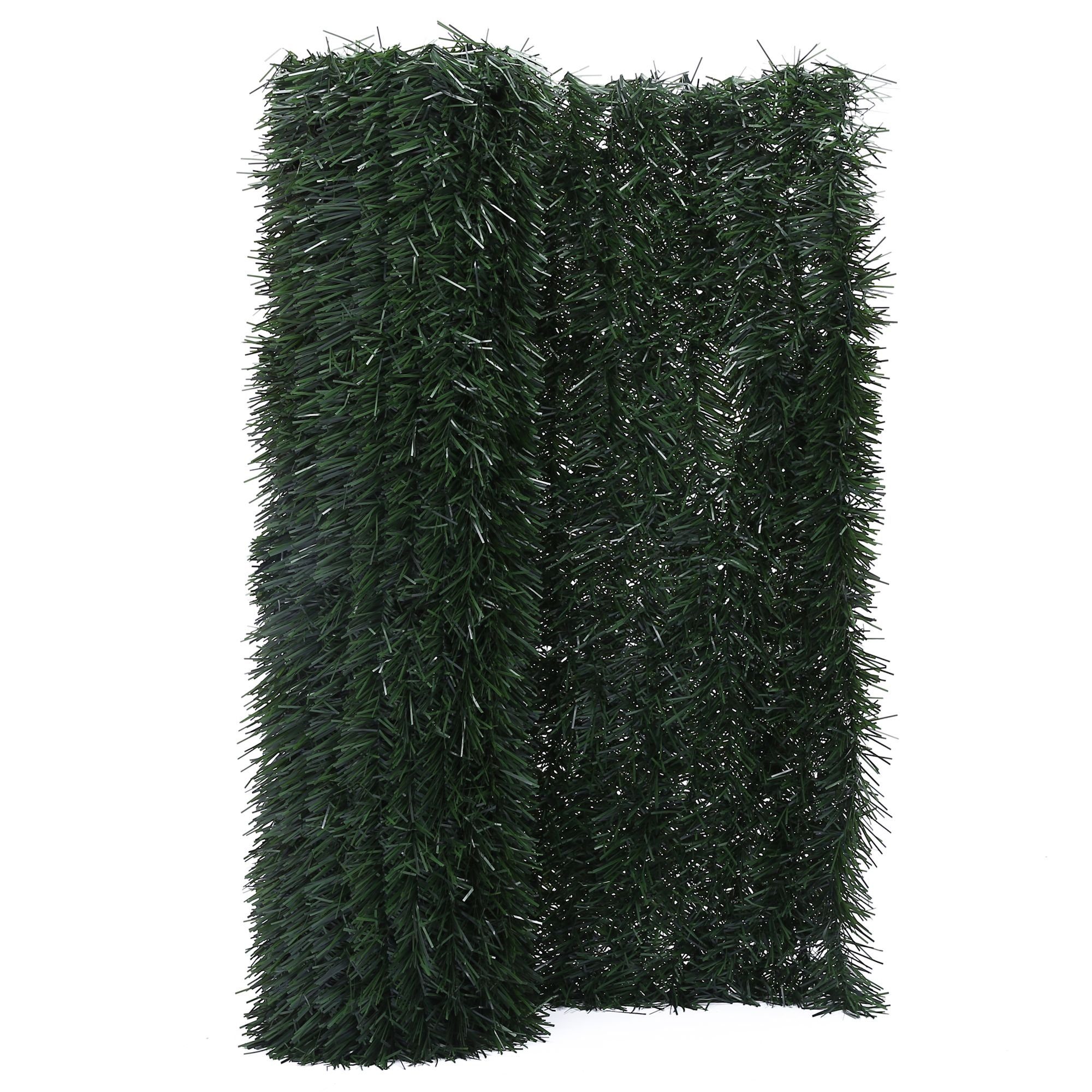 Zelsius Sichtschutzelement Balkon Sichtschutz Tanne, 300 x 100 cm, Windschutz ohne Bohren