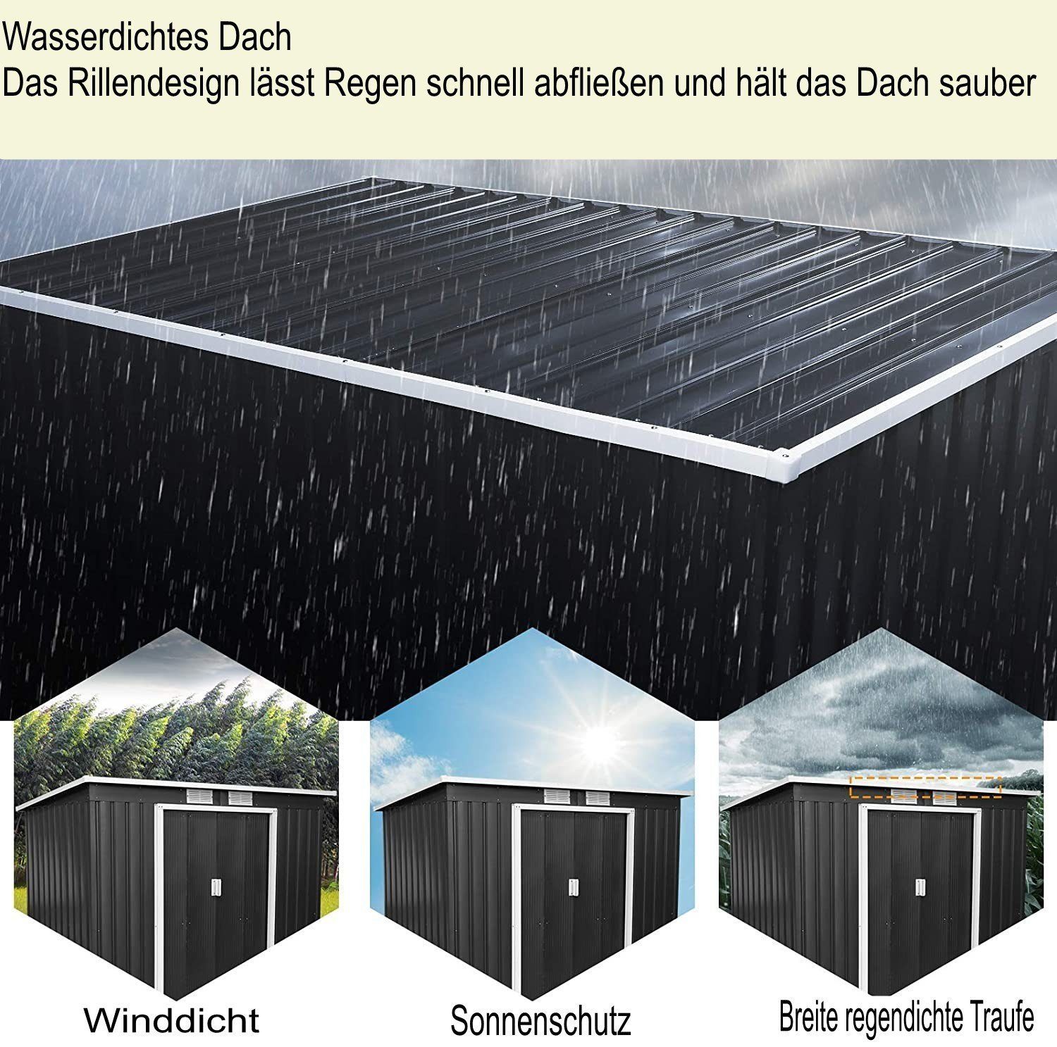 Melody Jane Puppenhaus Workbench Tisch Set – 1:24 Maßstab, Weiß, Metall-Schuppen-Möbel