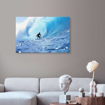 Posterlounge XXL-Wandbild Vince Cavataio, Surfer in der Pipeline Barrel, Badezimmer Maritim Fotografie