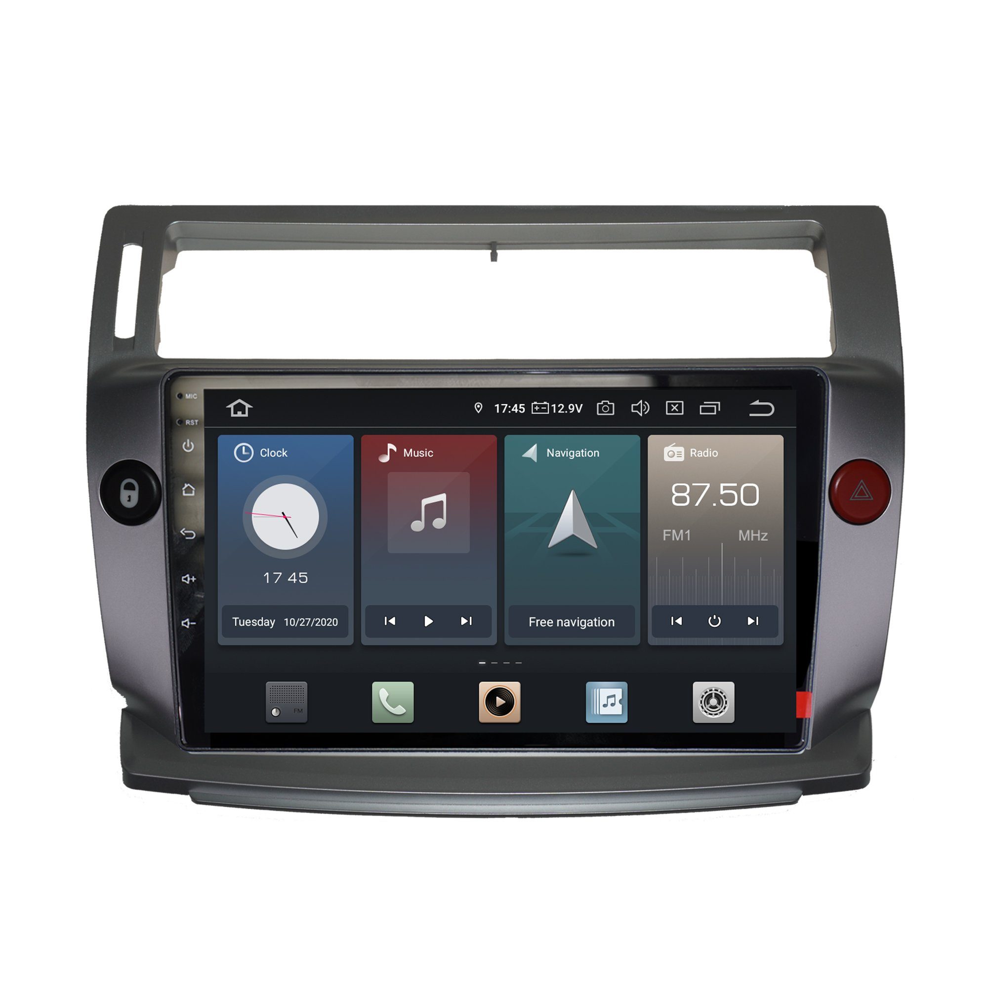 TAFFIO Für Citroen C4 2004-2010 9" Touchscreen Android Autoradio GPS CarPlay Einbau-Navigationsgerät