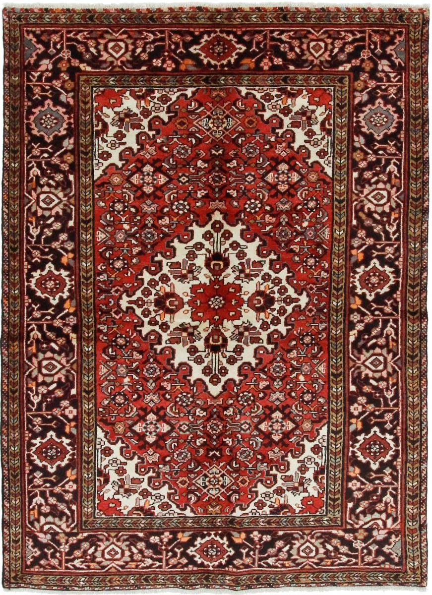 Orientteppich Hosseinabad 155x211 Handgeknüpfter Orientteppich / Perserteppich, Nain Trading, rechteckig, Höhe: 12 mm