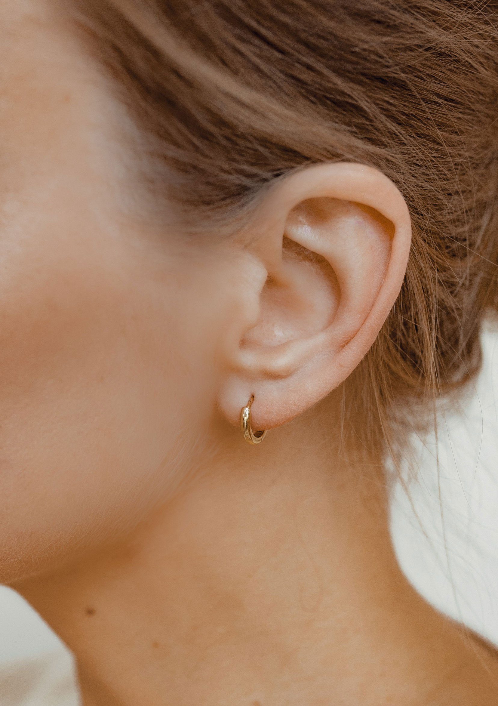 Hey Happiness Paar Creolen Klassiker, Damen Silber 925 Ohrringe, Basic Ohrr günstig online kaufen