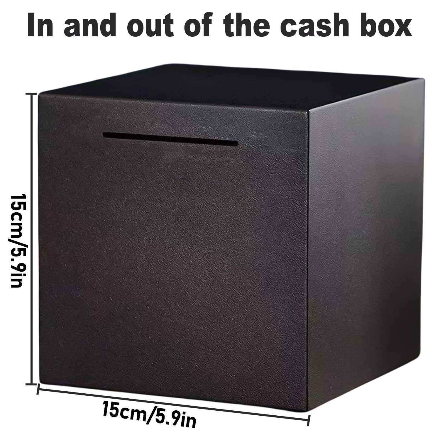 BlingBin Spardose Nicht Zum öffnen, Mattiertes Sparschwein, Schwarz, (1er S günstig online kaufen