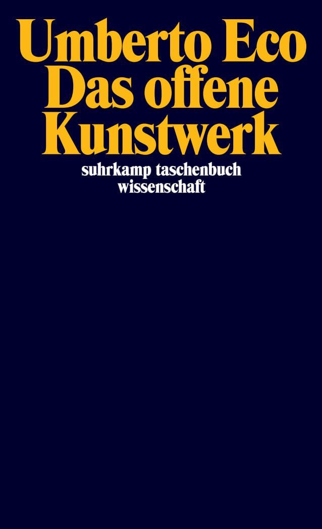 Sachbuch Das offene Kunstwerk Umberto Eco