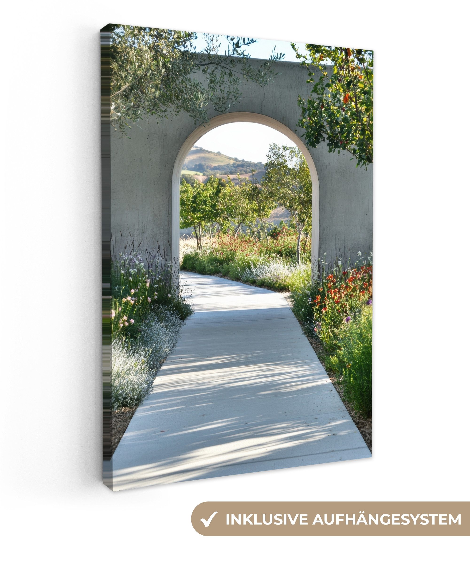 OneMillionCanvasses® Leinwandbild Durchblick - Weg - günstig online kaufen