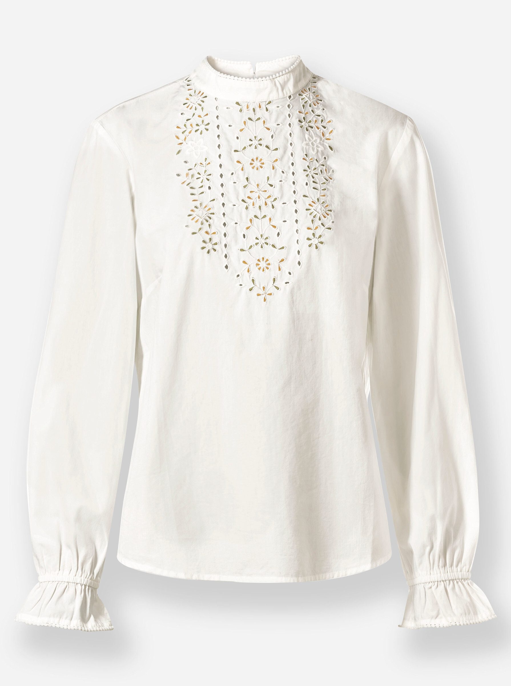 Klassische Bluse Bluse Langarm