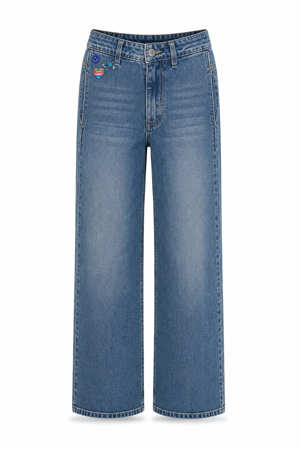 Freeman T. Porter Weite Jeans Rosalia Jeans - Barrel Fit High Waist Used Look - Jeans Damen