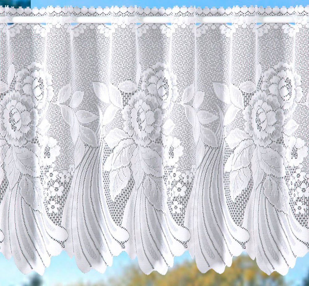 Weckbrodt Scheibengardine Savannah (1 St), Stangendurchzug, halbtransparent günstig online kaufen