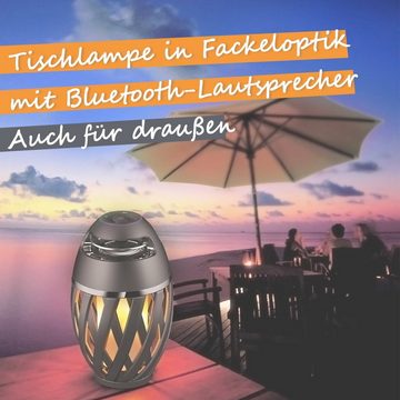 bmf-versand Tischleuchte LED Außenleuchte Tischleuchte IP65 Bluetooth Lautsprecher Deko mit