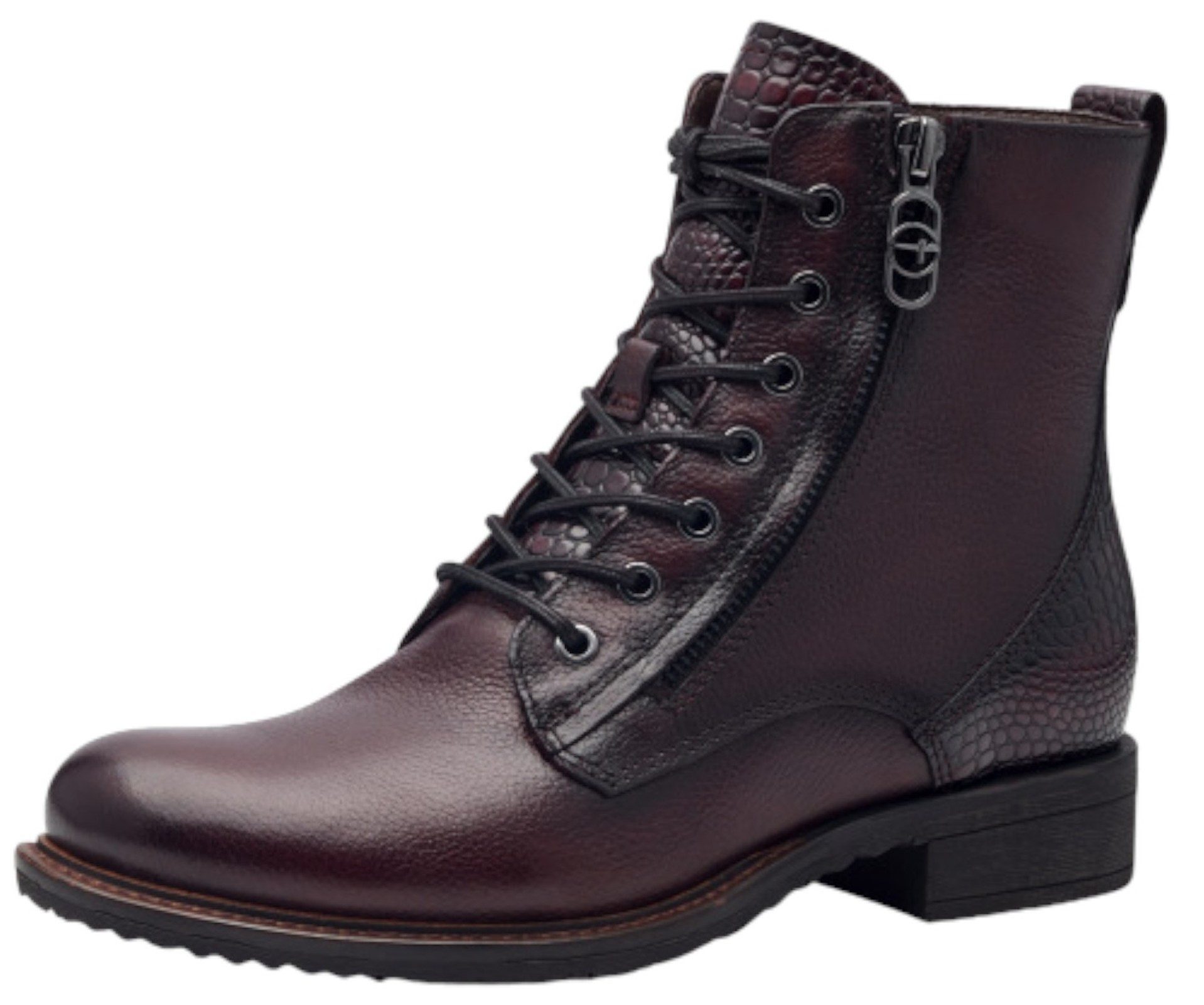 Damen Stiefelette Tamaris Stiefelette Nubukleder Bordeaux Tamaris