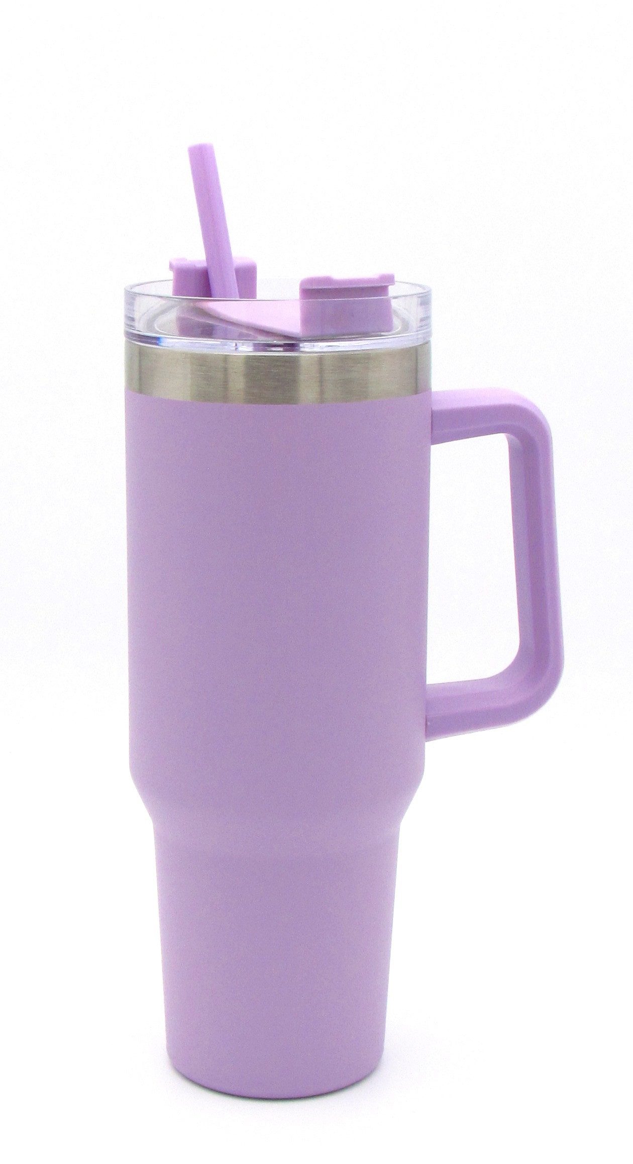 Michelino Thermoflasche To Go Doppelwandiger Thermobecher, für kalt und heiß inkl. Strohhalm Volumen ca. 1200ml
