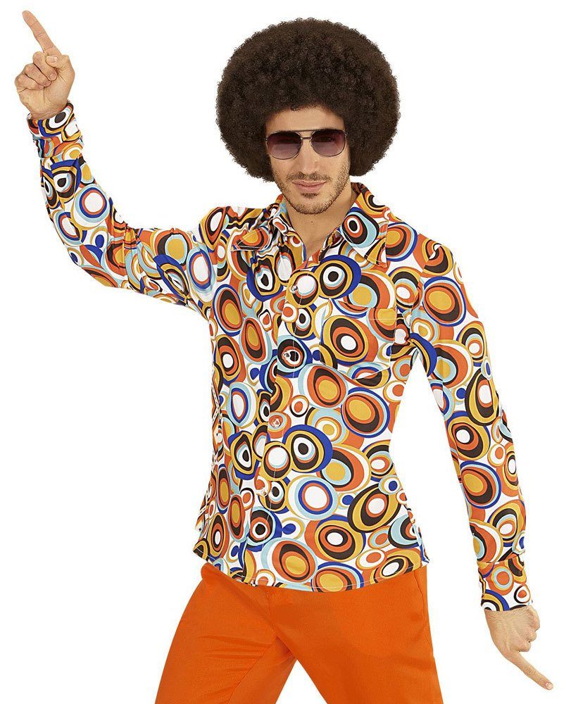 Widmann S.r.l. Hippie-Kostüm »70er Jahre Retro Kostüm Hemd "Bubbles" für  Herren - Bunt - Hippie Festival Mottoparty Karneval« online kaufen | OTTO