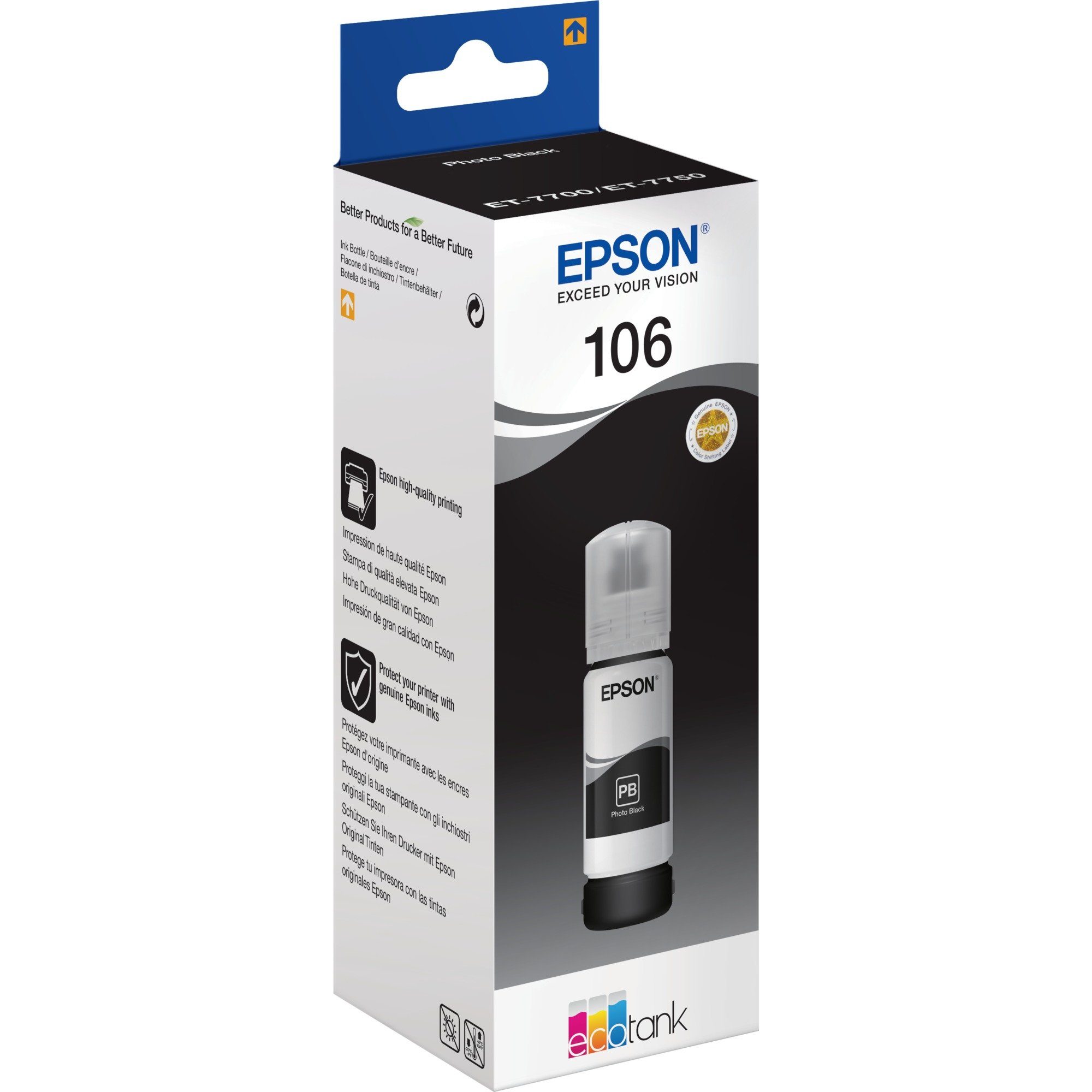 Epson Epson Tinte photo-schwarz 106 Eco Tank Tintenpatrone | Tintenpatronen