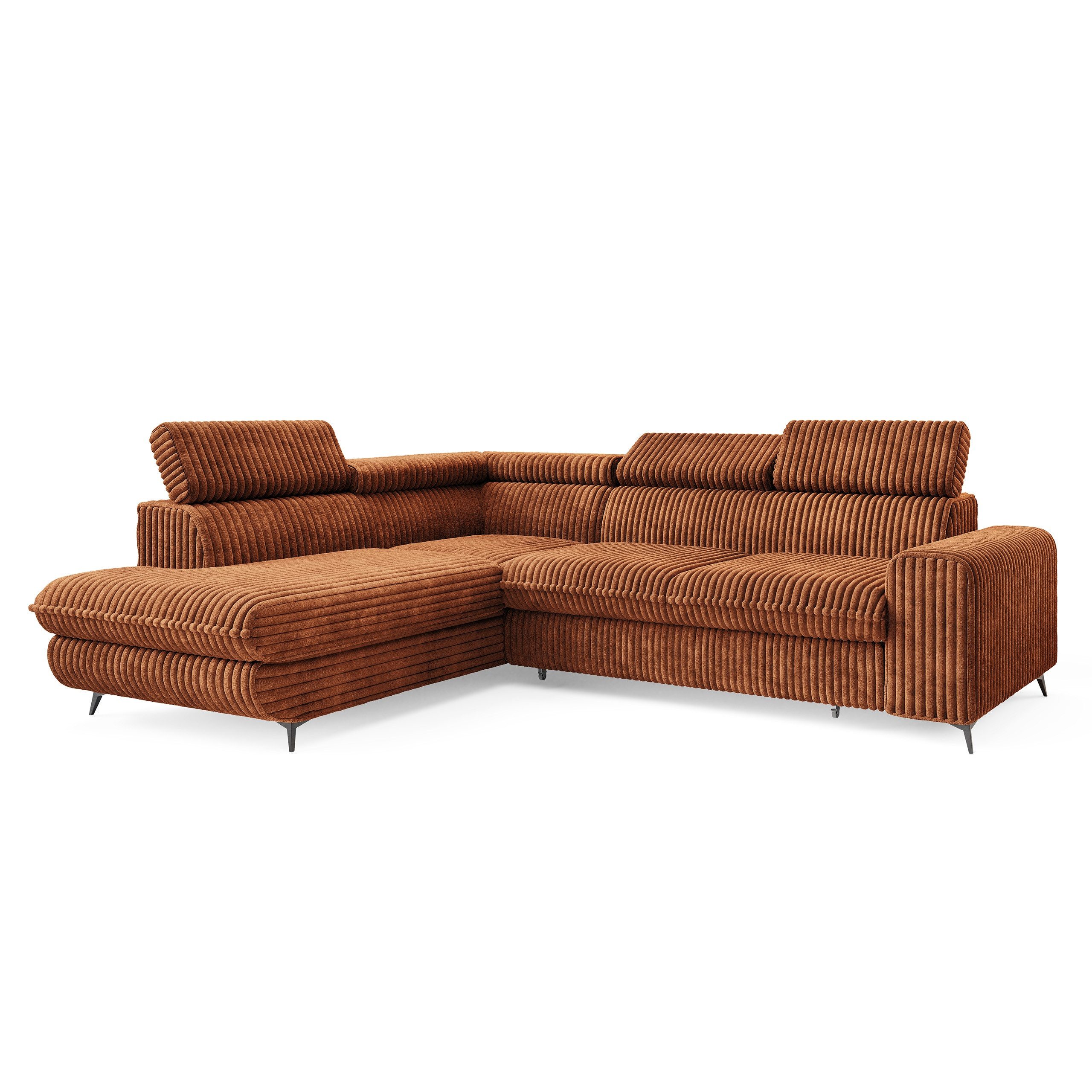 Masseno Ecksofa VELISS mit Schlaffunktion L-Form, Sofa mit Bettkasten