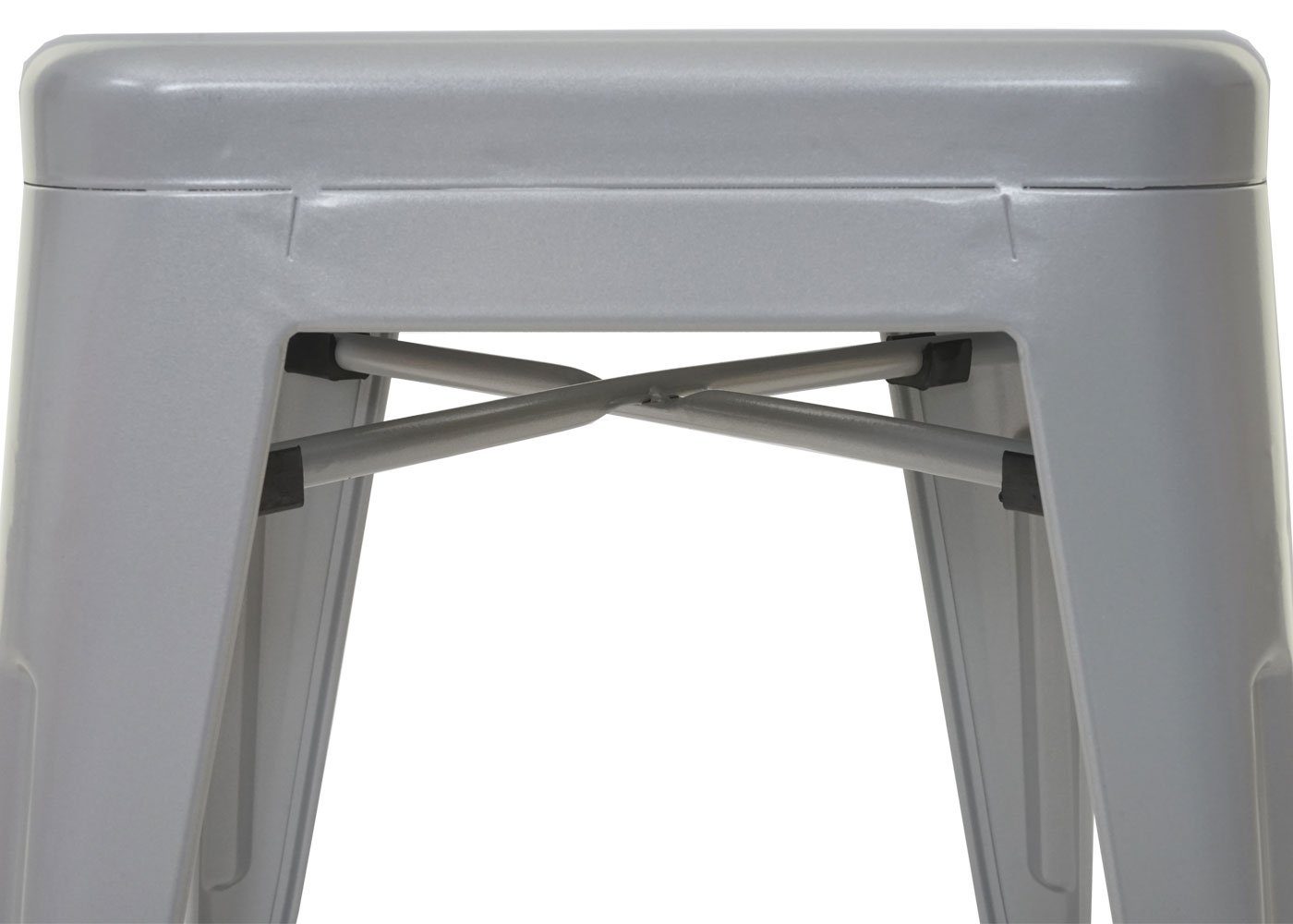 Stuhl: pro MCW Belastbarkeit Maximale MCW-A73-H-4 grau Stapelbar, (Set, 120 kg 4er), Barhocker