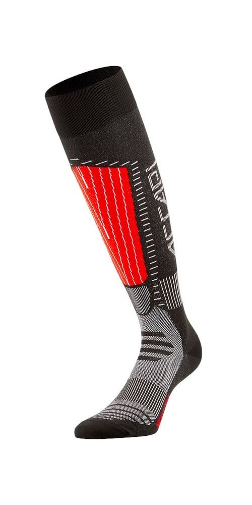 Skisocken Touch Ski Kniestrümpfe schwarz/rot - 1 Paar