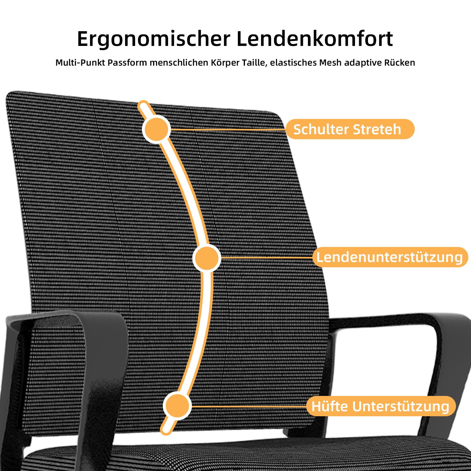 i@home Bürostuhl Minimalistischer, moderner Stuhl, Metallgestell, für Zuhause&Büro, in verschiedenen Farben erhältlich
