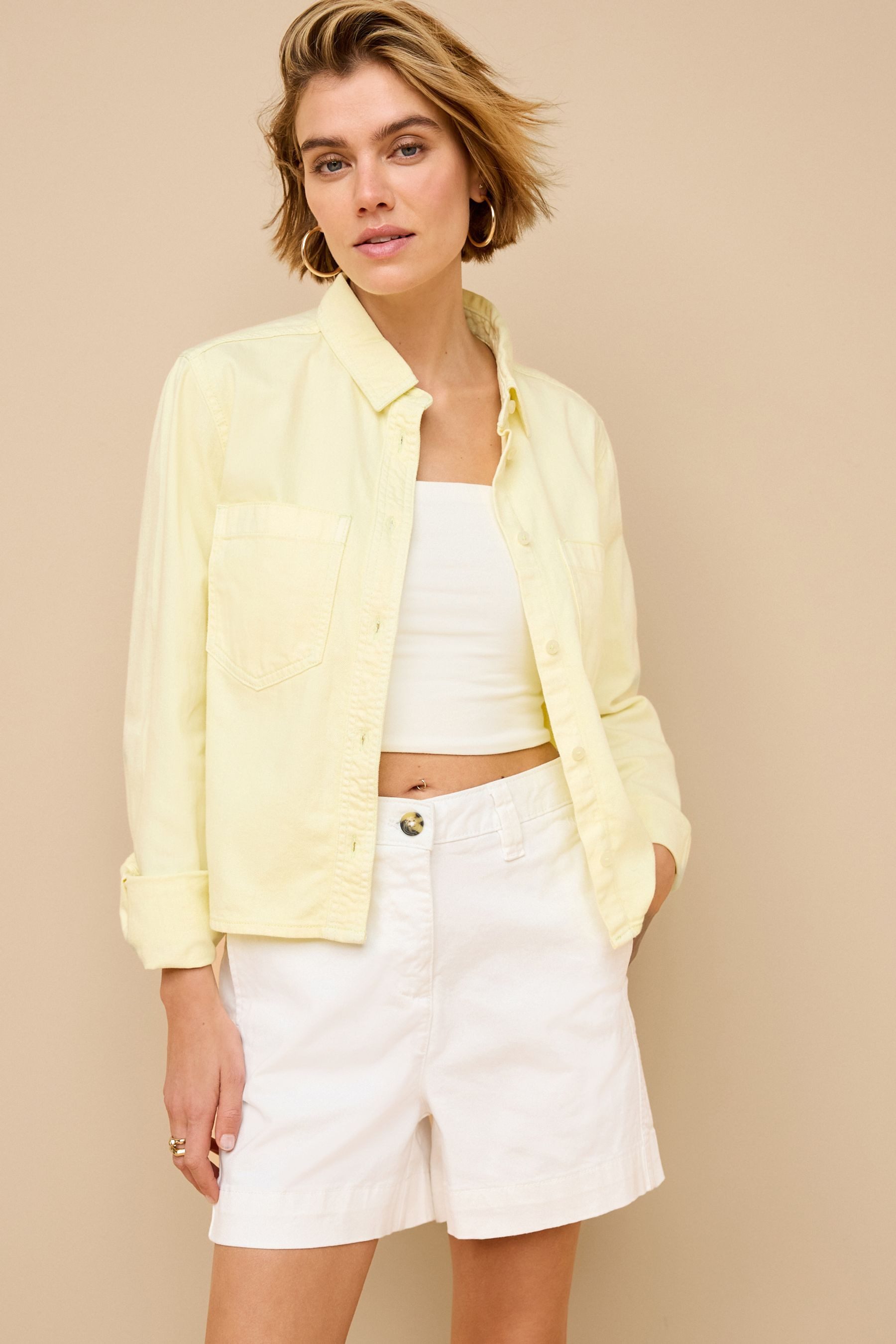 Jeanshemd Cropped-Jeanshemd