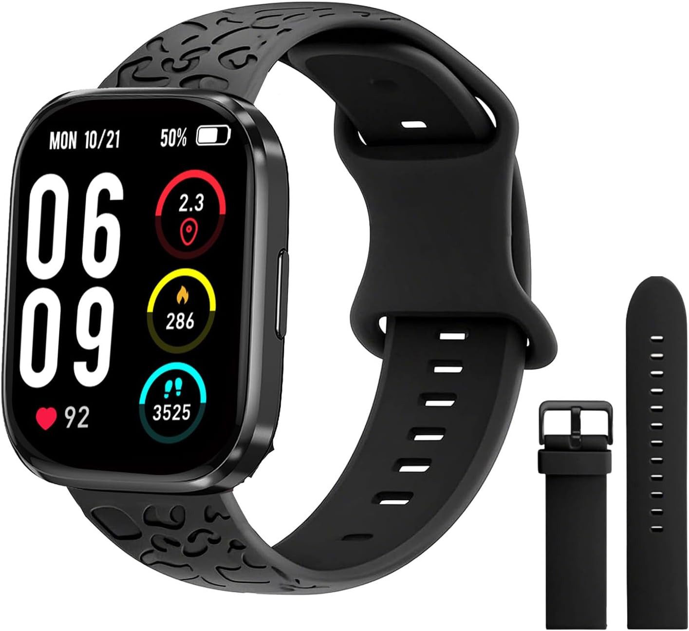 Vtkp Smartwatch (5,3 cm, android ios), Elegante Smartwatch mit 2.1 Zoll HD Touchscreen und vielseitigen