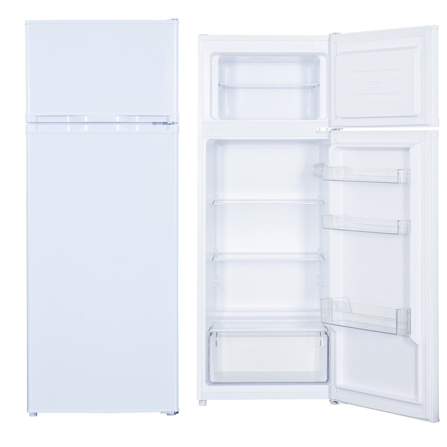 Geratek Kühl-/Gefrierkombination Sitka KG1200, 143 cm hoch, 54,5 cm breit, 206 L Nutzinhalt / sehr leise nur 40db(A) / LED-Beleuchtung
