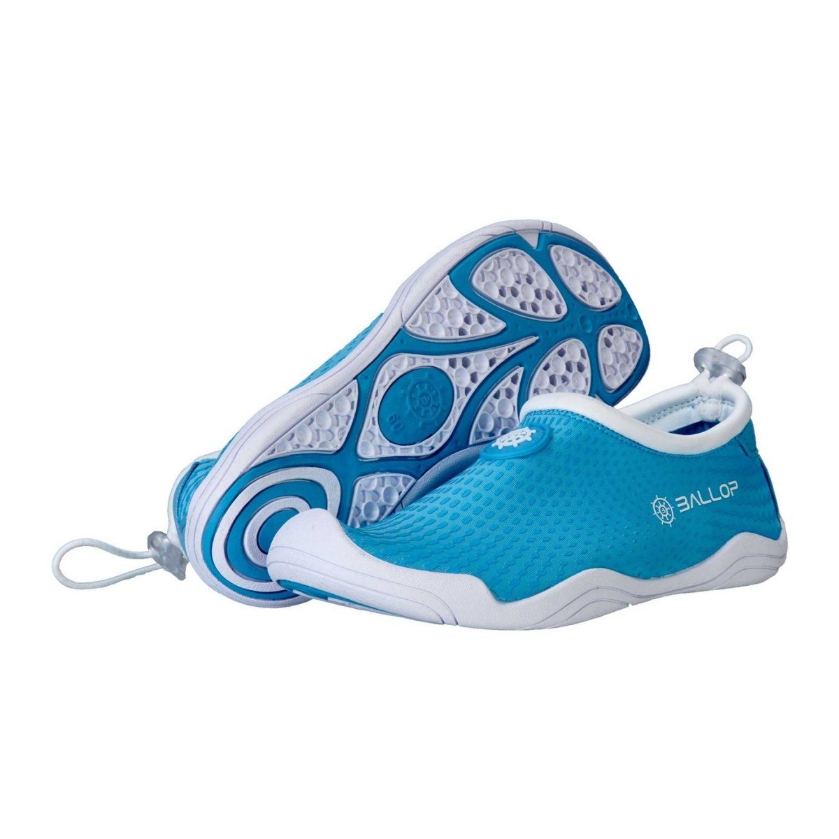Ballop Aquaschuhe Voyager Aquafit (Wasserschuhe, flexible Sohle) blau/weiss Badeschuh