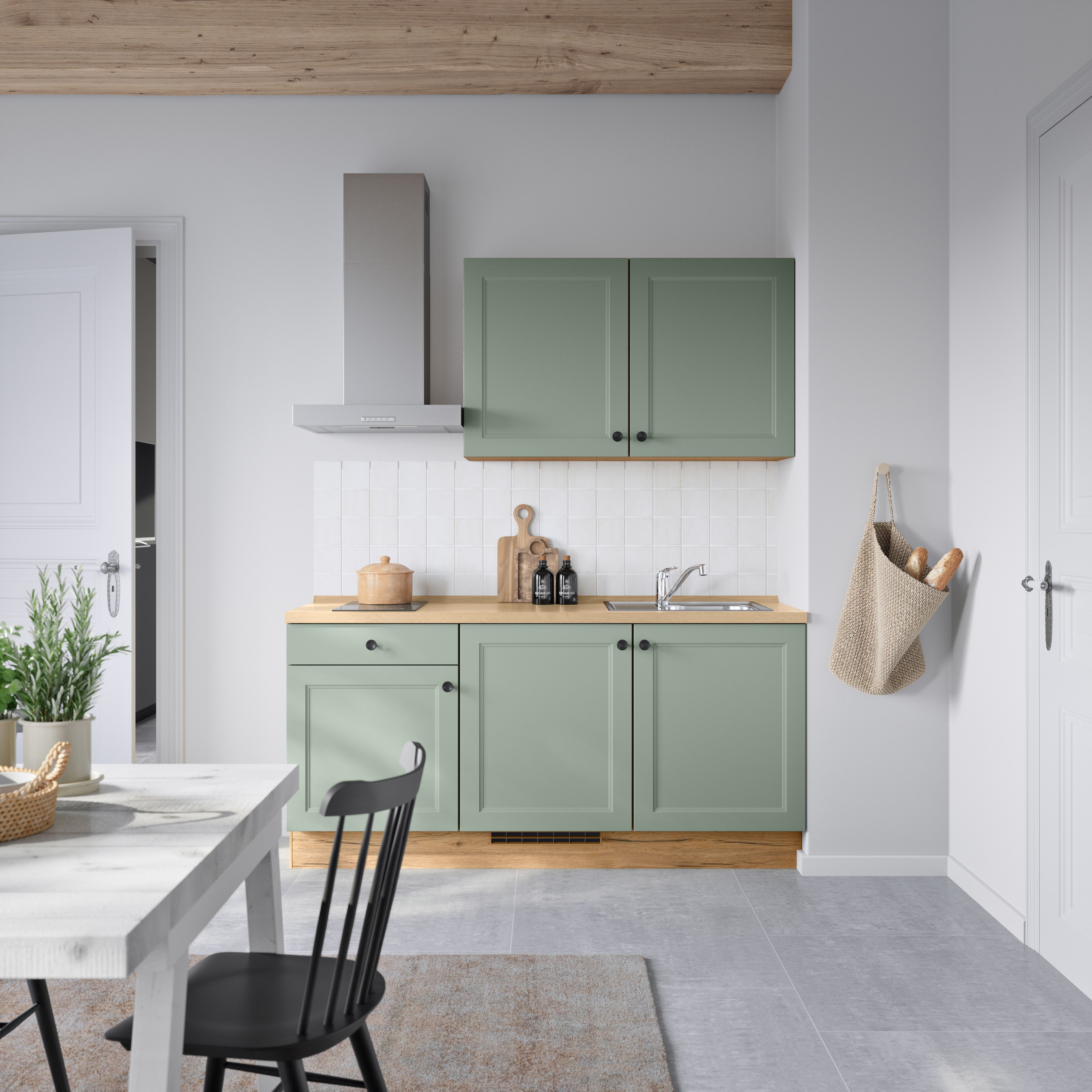 nobilia® Küchenzeile "Cascada I", NEU: individuell anpassbar mit gratis Profi-Beratung, vormontiert, Breite 180 cm, Ausrichtung wählbar, wahlw. mit E-Geräten