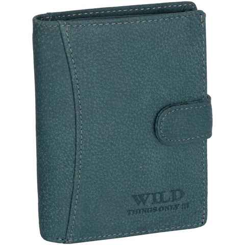 Wild Things Only !!! Geldbörse RFID echt Leder Portemonnaie Geldbörse Riegelbörsel Herren Hochformat, RFID Schutz