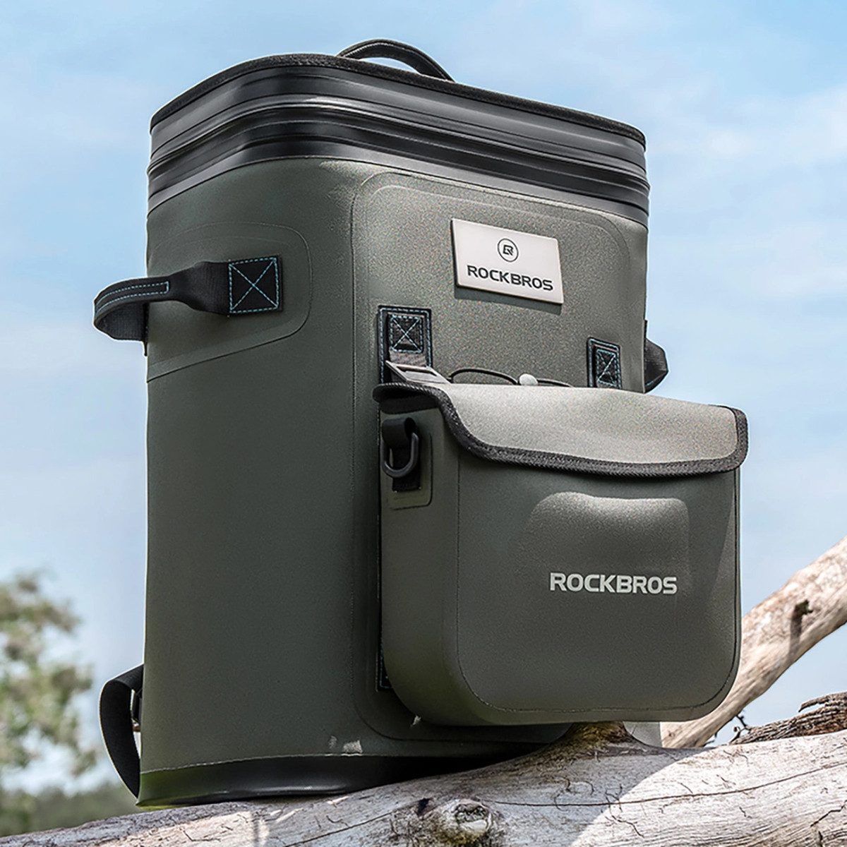 ROCKBROS Rucksack Rockbros Thermo-Rucksack mit Isolierung 20l - Grün